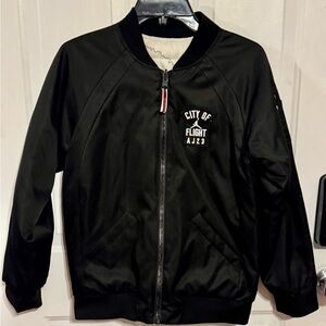 City of Flight Black Kids' Bomber Jacket size M